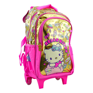 کوله پشتی چرخدار 40 سانتی هلو کیتی آبنباتی Trolly Bag - Hello Kitty